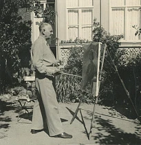 Константин Горбатов за работой. Окрестности Берлина. Середина 1930-х. © Музей «Новый Иерусалим»