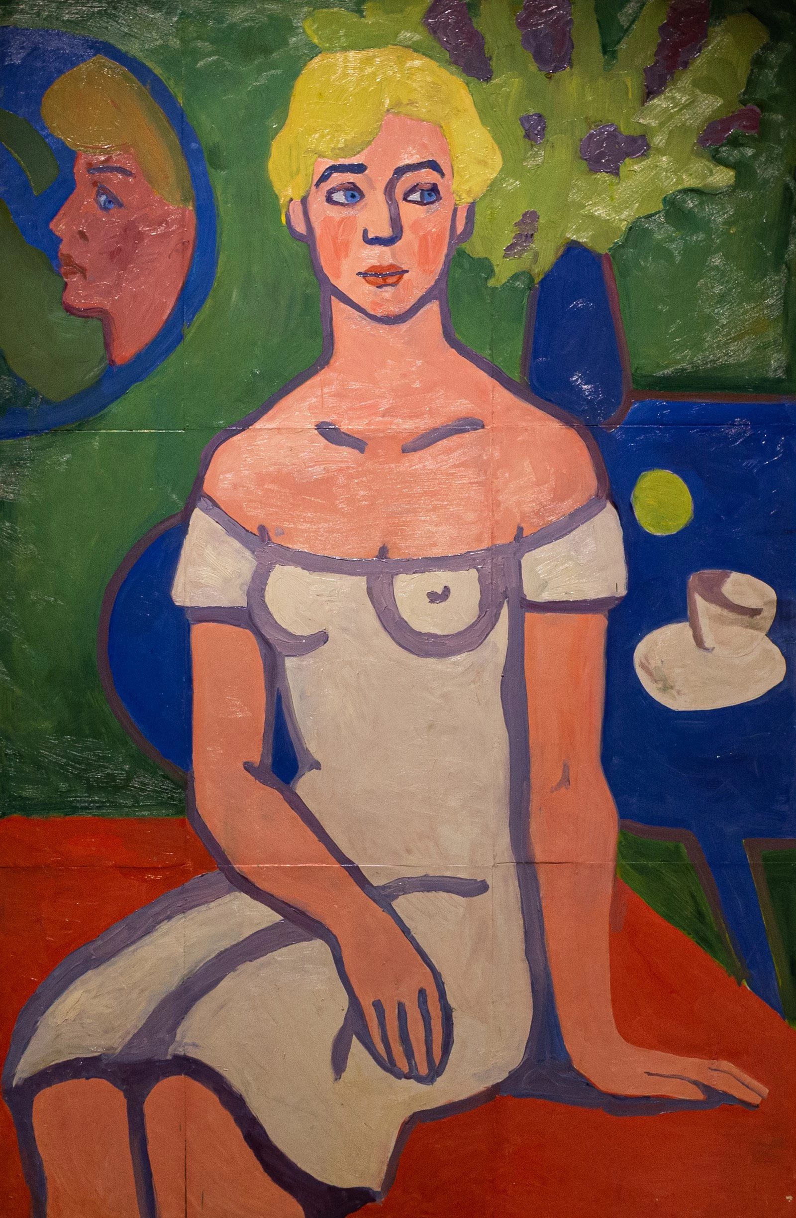 Алексей Губарёв (1931–1990). Портрет девушки в белом платье. 1966 