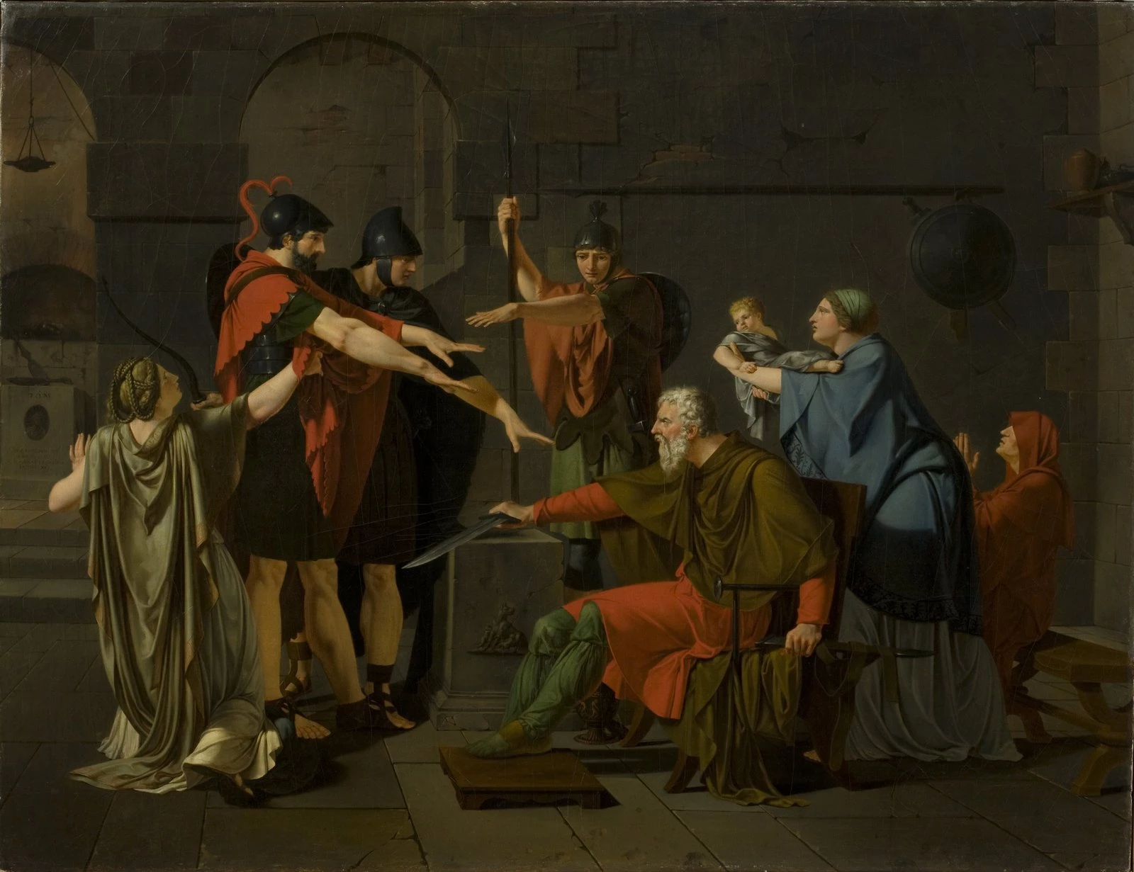 Арман Шарль КАРАФФ «КЛЯТВА ГОРАЦИЕВ». 1791. Музей-усадьба «Архангельское»