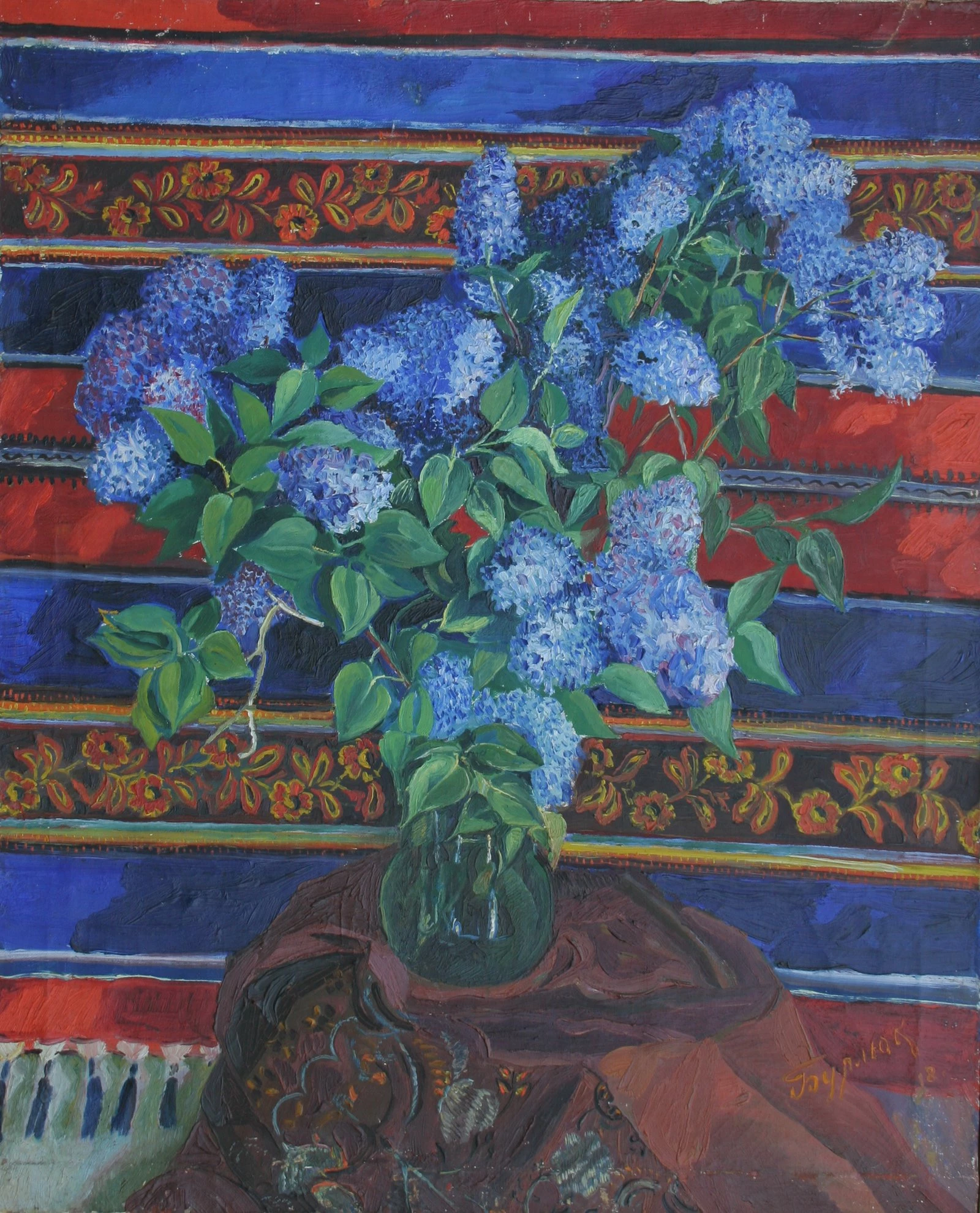 Давид Бурлюк. Расцветшая сирень. 1918. Башкирский государственный художественный музей им. М.В. Нестерова, изображения.