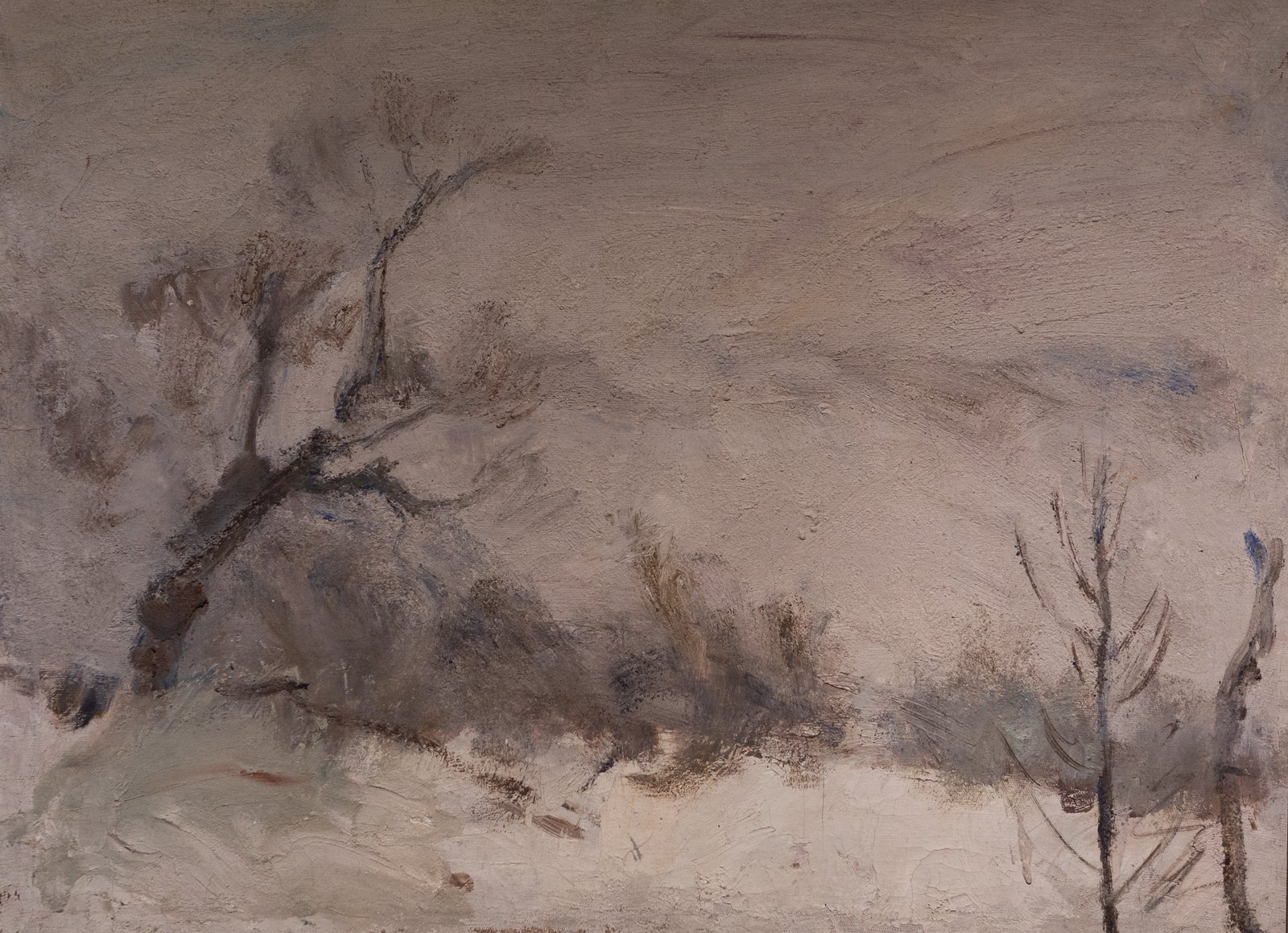 Александр Подколзин (1921–2006). Зимний пейзаж. 1957