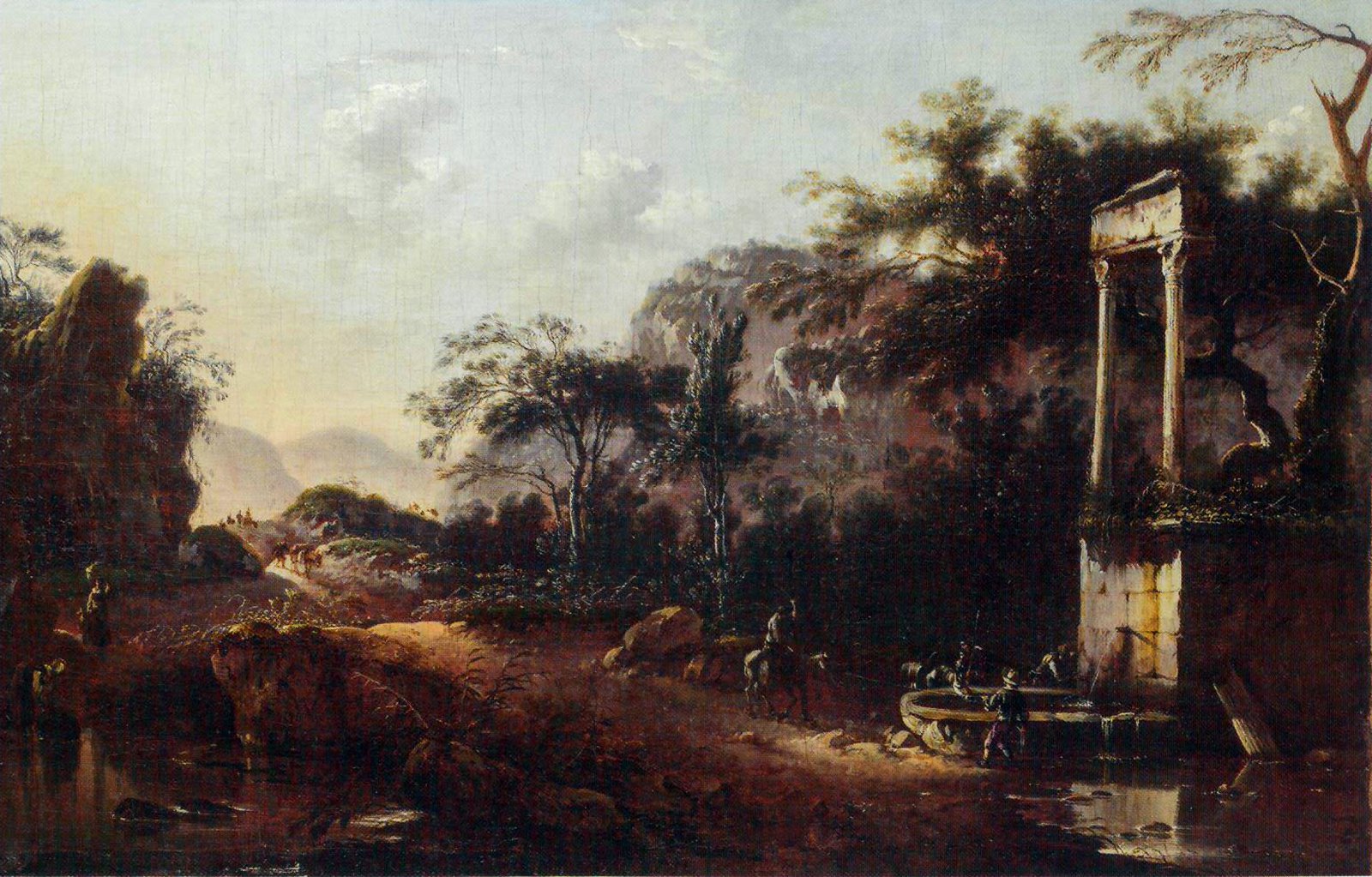 Ханс де Йоде «Всадники у фонтана». Музей-заповедник «Архангельское»