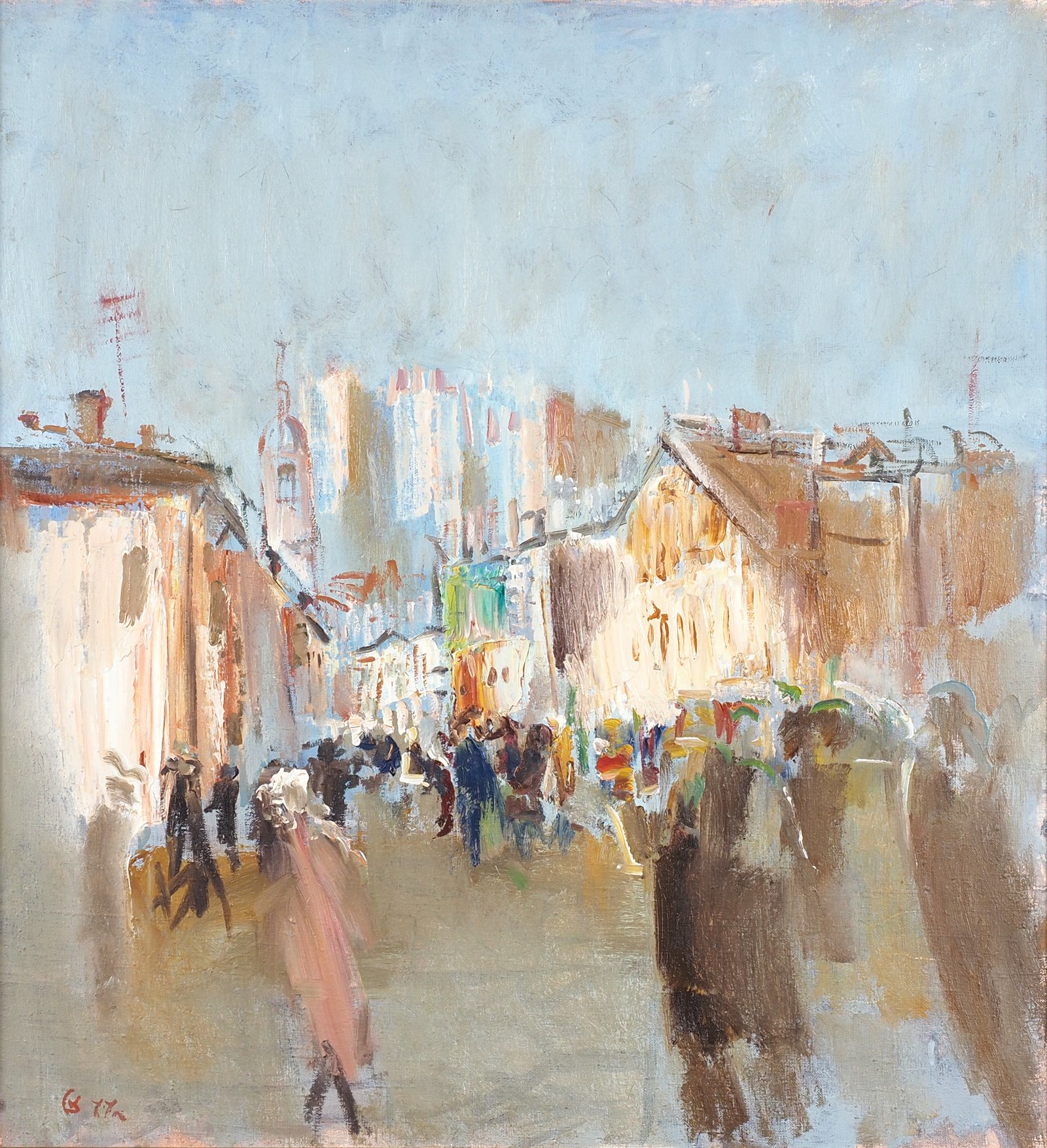 Виктор Скалкин (1938–2022). Весенняя улица. 1977