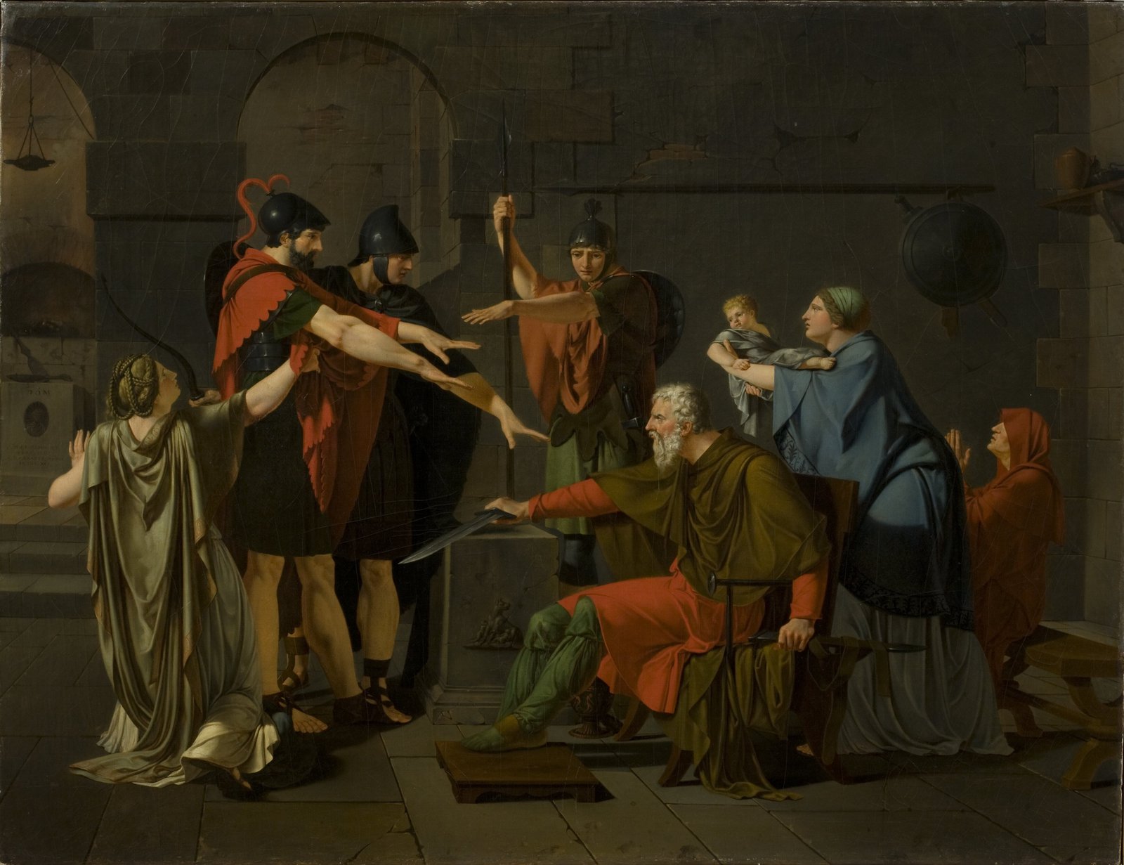 Арман Шарль КАРАФФ «КЛЯТВА ГОРАЦИЕВ». 1791. Музей-усадьба «Архангельское»